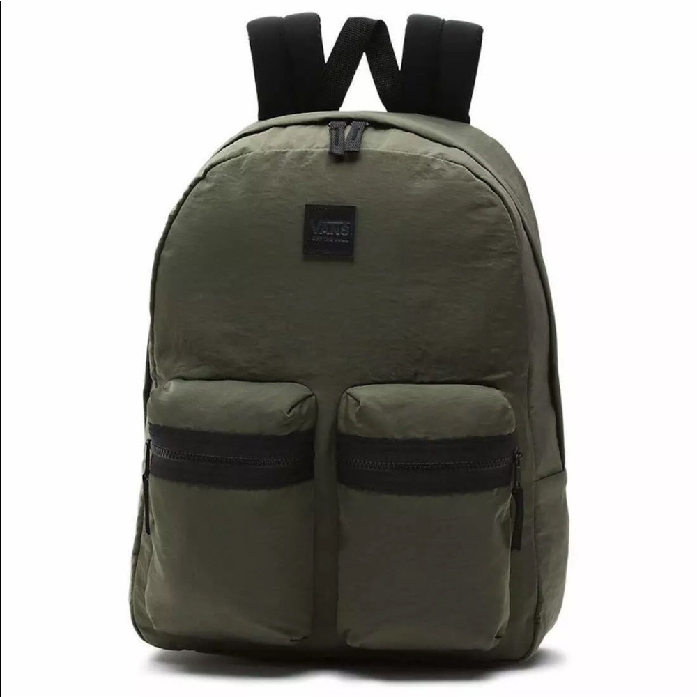 Vans double down green backpack